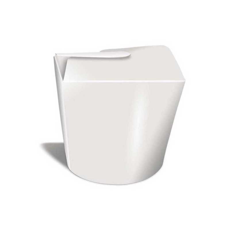 Pot à pâtes blanc en carton neutre 1L 50 pièces