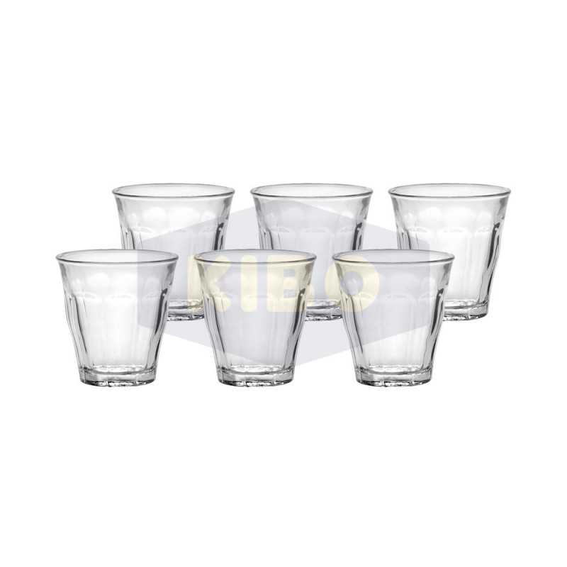 Verre Picardie transparent 9cl x6 pièces