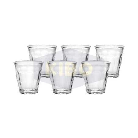 Verre Picardie transparent 9cl x6 pièces