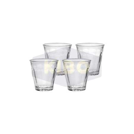 Verre Picardie transparent 22cl x4 pièces