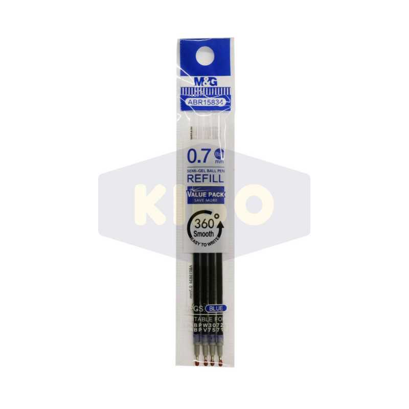 Recharge pour stylo gel bleu 0