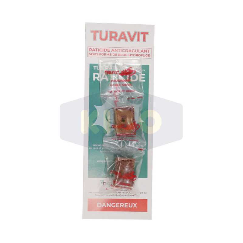 Raticides bloc hydrofuge