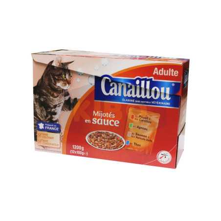 Assortiment de mijotés en sauce pour chat 12x100g