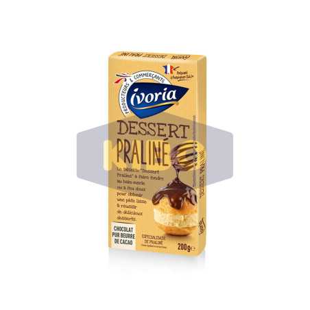 Tablette de chocolat dessert praliné 200g
