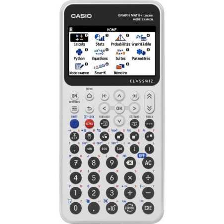 Calculatrice graphique Casio-Lycée-Math+-Blanc