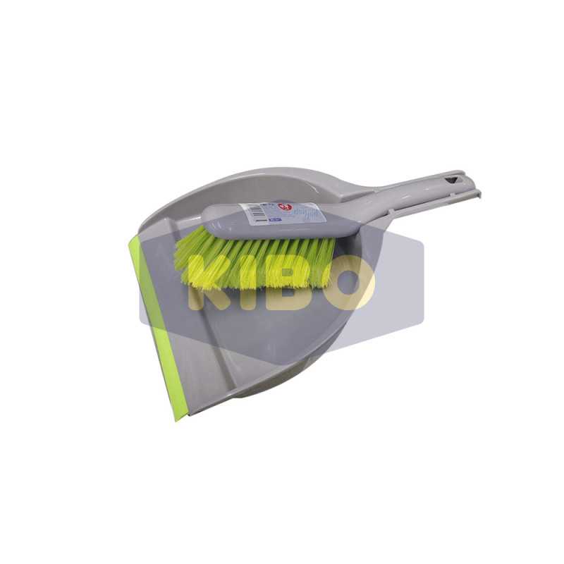 Pelle et balayette avec bord souple