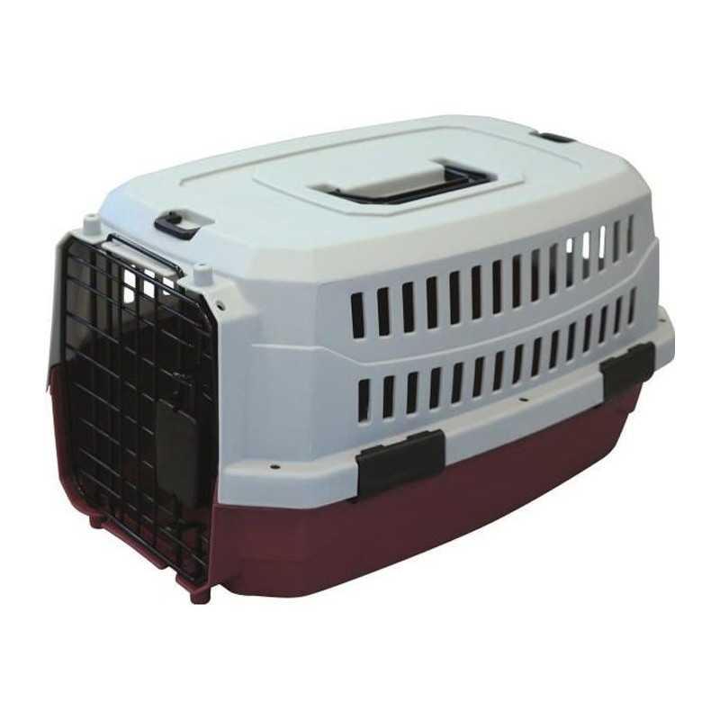Caisse de transport Viaggio Carrier M pour chien-Bordeaux et gris