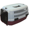 Caisse de transport Viaggio Carrier M pour chien-Bordeaux et gris