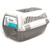 MPETS Cage de transport-Pour chien-M-Gris et blanc