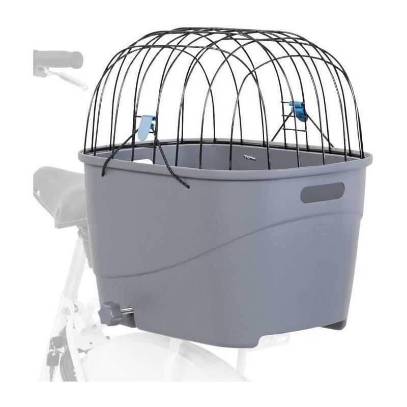 TRIXIE Panier pour porte-bagages en plastique et m?tal-36x47x46cm-Gris-Pour chien