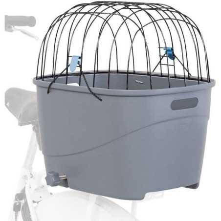 TRIXIE Panier pour porte-bagages en plastique et m?tal-36x47x46cm-Gris-Pour chien