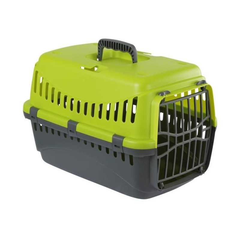KERBL Box de transport Expedition pour chien-48x32x32cm-Vert et gris fonc?