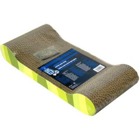 Griffoir carton ondulé  49x22x75cm zebre vert