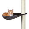 TRIXIE Hamac-Nid XL pour griffoir pour chat gris platinium peluche À 40cm