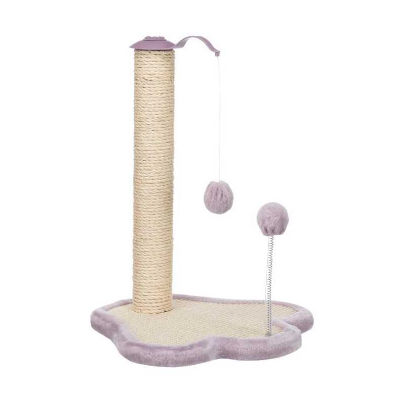 Patte griffoir TRIXIE Junior-Avec poteau-50cm-Natural et mauve