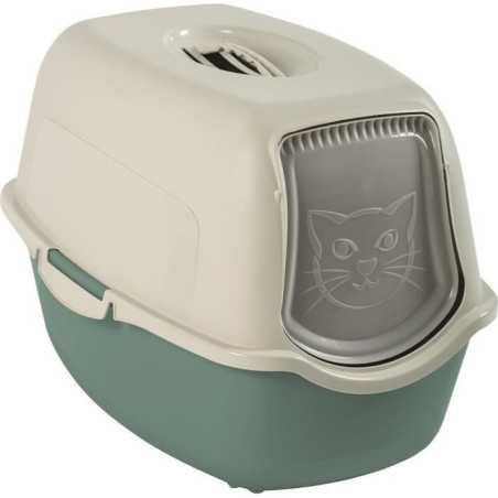 Maison de toilette-Vert d'eau & Blanc (PP Recyclé)-56x40x39cm