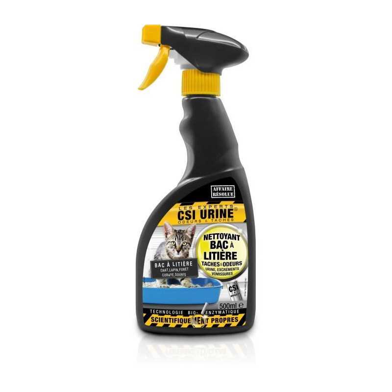 CSI URINE-Nettoyant naturel spécial bac a litiere-Spray 500 ml