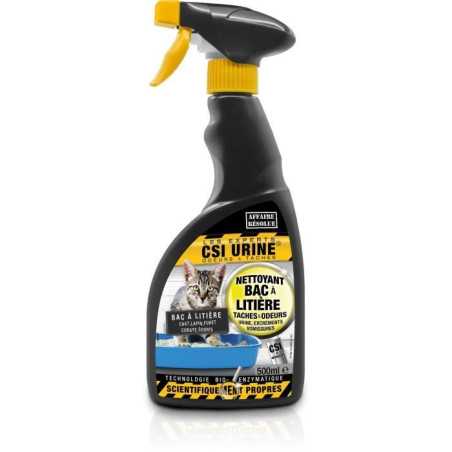 CSI URINE-Nettoyant naturel spécial bac a litiere-Spray 500 ml