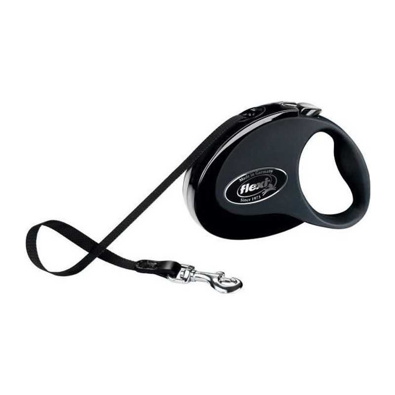 Flexi New Classic noir sangle 5m:S