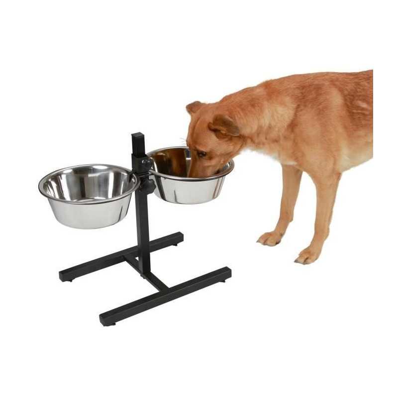 KERBL Bar alimentation avec écuelle pour chien-2x2800ml