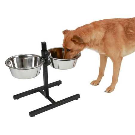 KERBL Bar alimentation avec écuelle pour chien-2x2800ml