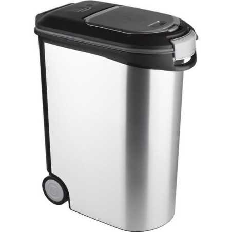 CURVER Conteneur a croquettes pour chien 20 kg-54L-Aspect métal