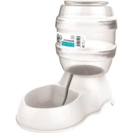 M-PETS Distributeur d'eau Cylinder-3500ml-Blanc-Pour chien