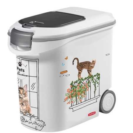 Conteneur a croquettes CURVER-35L/12 kg-PETS COLLECTION-Pour chat