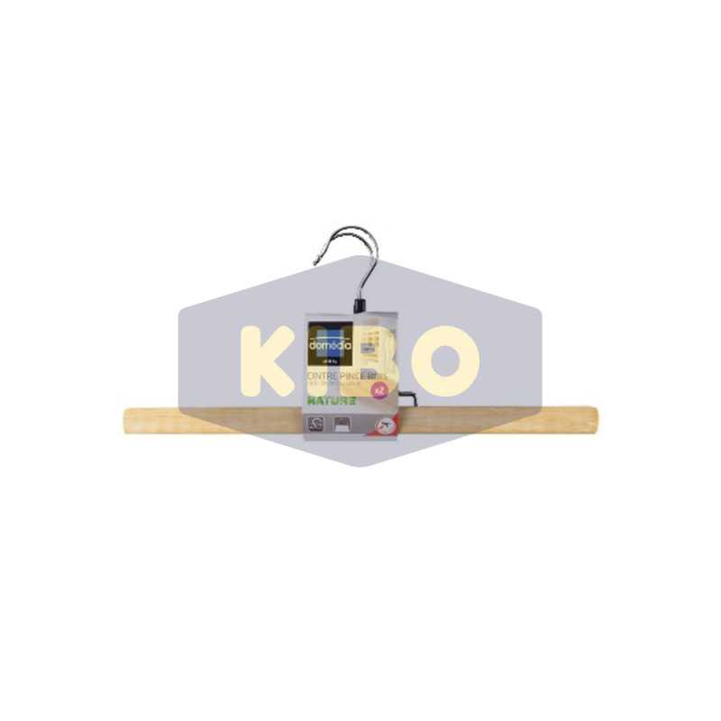 Cintre pince en bois GM x2