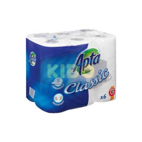 Essuie-tout blanc classic 6 rouleaux