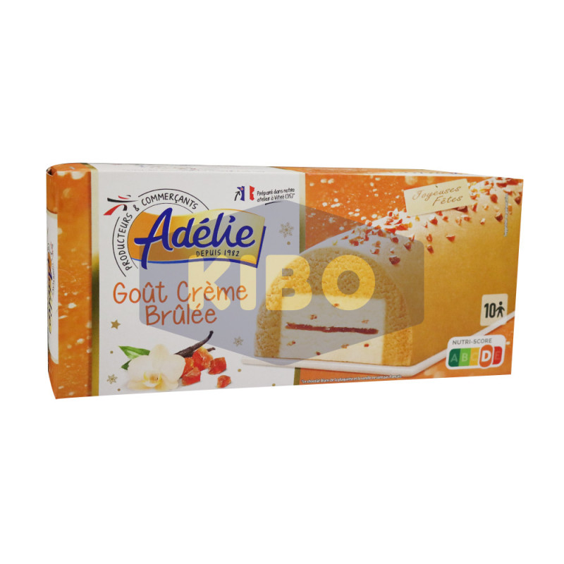 Bûche glacée façon crème brûlée 1L