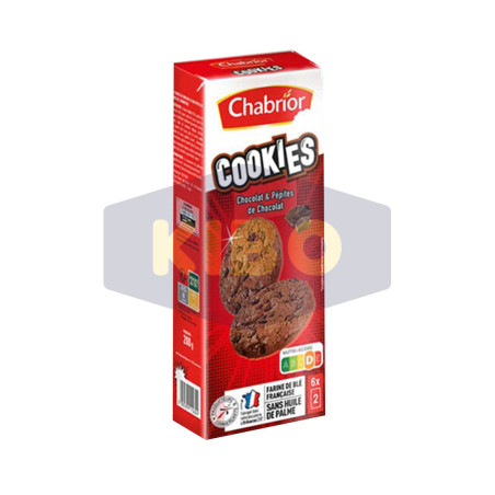 Cookies au chocolat et pépites de chocolat 200g - CHABRIOR