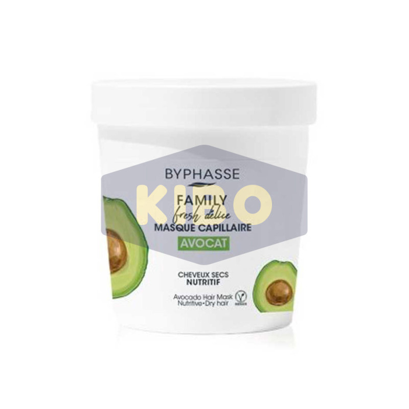 Masque capillaire avocat cheveux secs 250ml - BYPHASSE