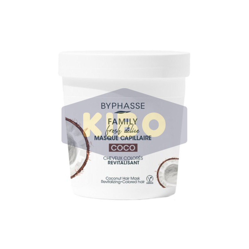 Masque capillaire coco cheveux colorés 250 ml - BYPHASSE