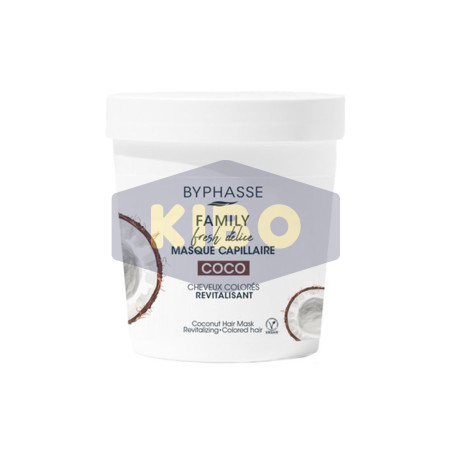Masque capillaire coco cheveux colorés 250 ml - BYPHASSE