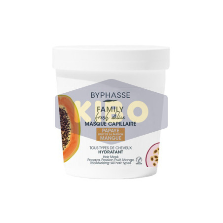 Masque capillaire papaye passion mangue tous types de cheveux 250 ml - BYPHASSE