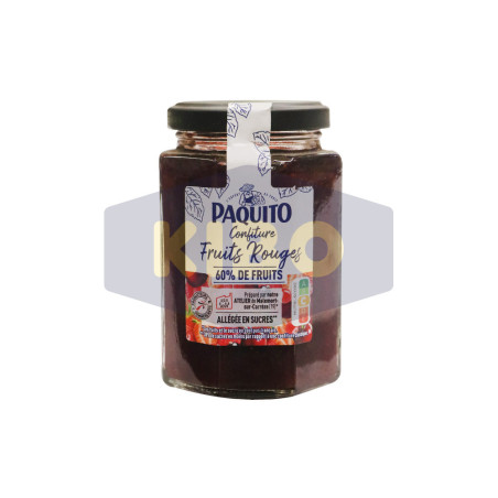 Confiture fruits rouges 60% fruits 310g - PAQUITO