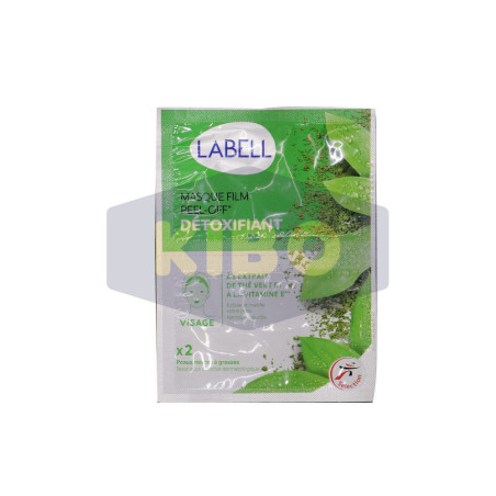Masque film bi-dose peel off détoxifiant - LABELL