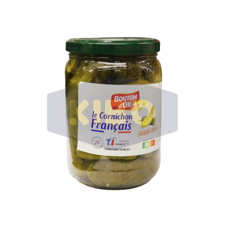 Le cornichon Français aigre doux 425g - BOUTON D'OR