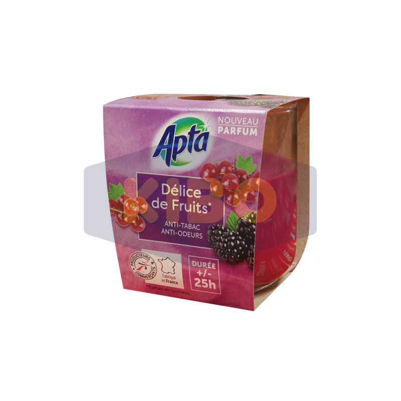 Bougie délice de fruits anti-tabac 130g - APTA