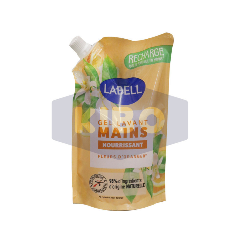 Gel lavant mains nourrissant fleurs d'Oranger 500ml - LABELL