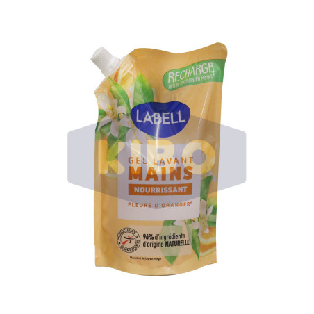 Gel lavant mains nourrissant fleurs d'Oranger 500ml - LABELL