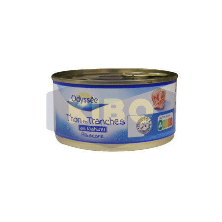 Thon en tranches au naturel albacore 140g - ODYSSEE