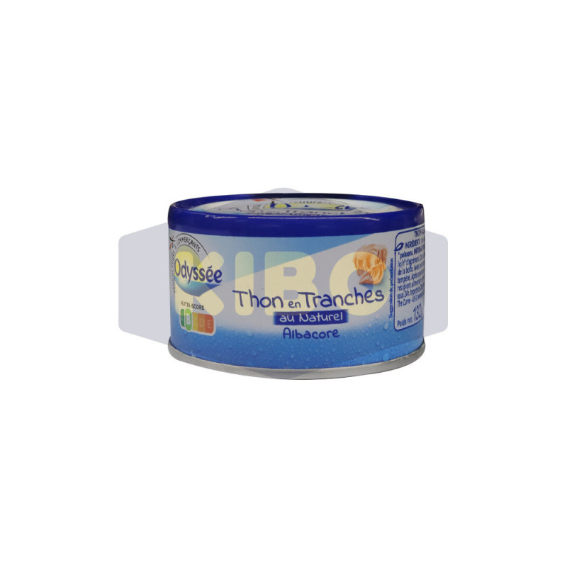 Thon en tranches au naturel albacore  93g - ODYSSEE