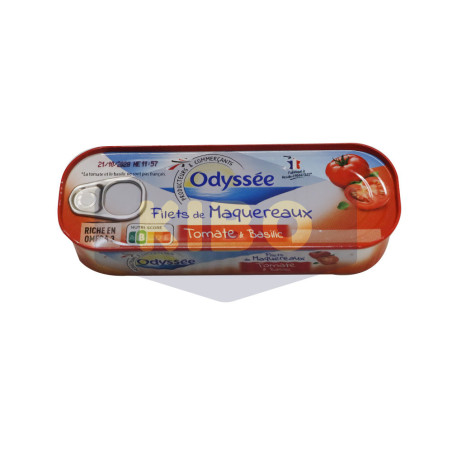 Filets de marquereux tomate et basilic 169g - ODYSSEE