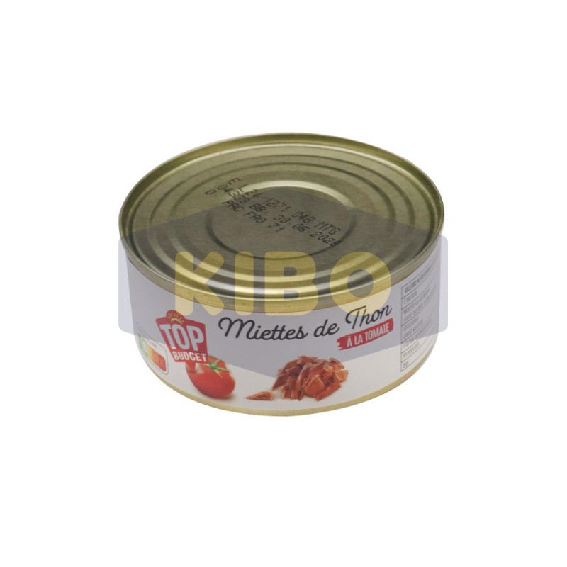 Miettes de thon à la tomate 160g - TOP BUDGET