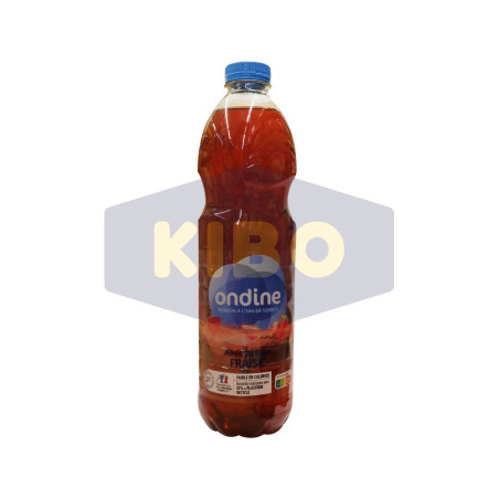 Boisson à l'eau de source fraise 1