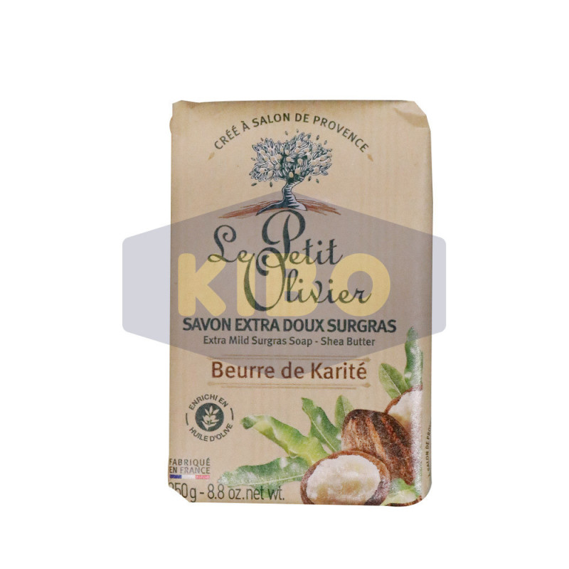 Savon de toilette extra doux surgras beurre de karité 250g - LE  PETIT OLIVIER