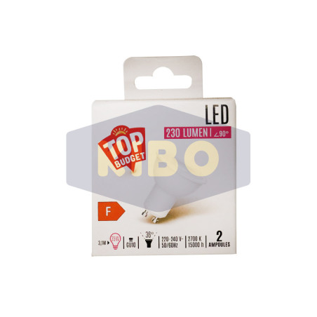 Ampoule LED Spot 35W GU10x2 - TOP BUDGET