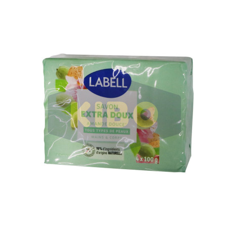 Savon à l'amande douce 4x100g - LABELL